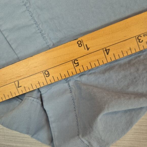 Theory Shorts Mens 36 Chino Blue Casual Summer Preppy Pockets Beach Flat Front - Picture 6 of 13